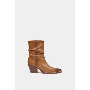 NEW DANTE SHOES women's soft leather ankle boots in brown